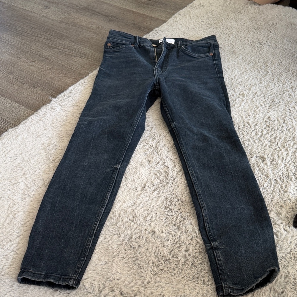 Zara Women's Skinny Jeans - Dark Blue